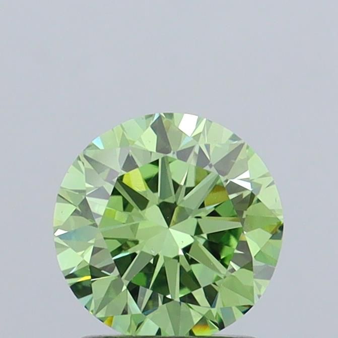 Round Fancy Vivid Green Lab-grown Diamond 1.51ct VS2 loose diamond