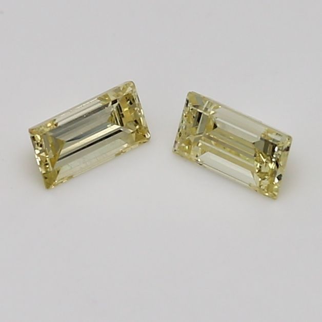 Baguette Fancy Yellow Natural Diamond 0.26ct VS2 loose diamond