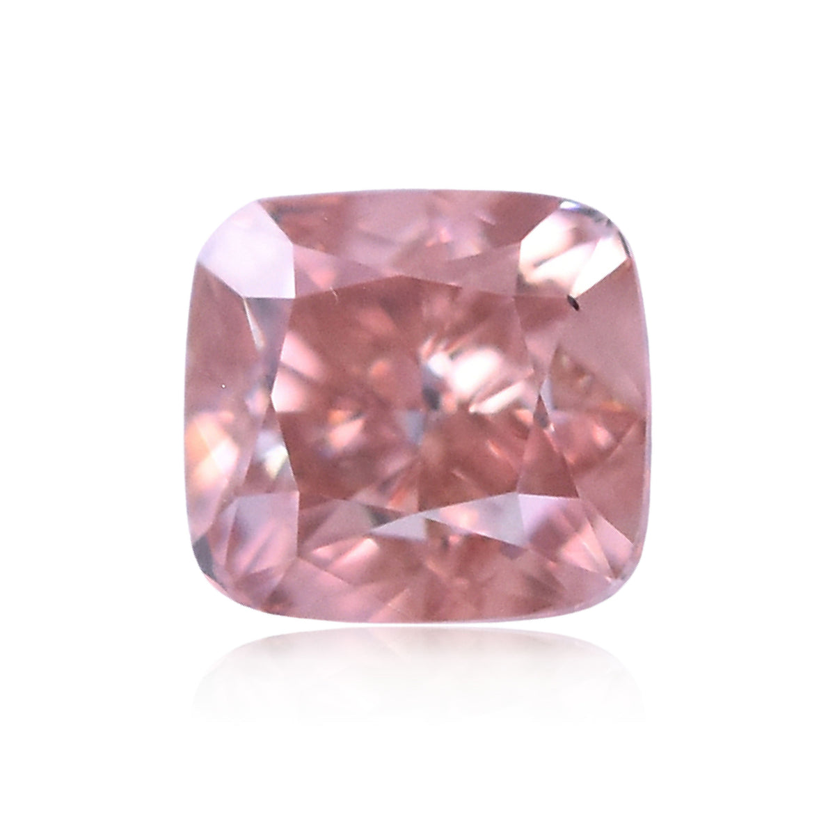 Cushion Fancy Orangey Pink Natural Diamond 0.23ct VS2 loose diamond