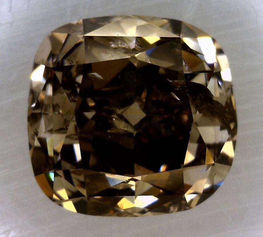 Cushion Fancy Dark Brown Natural Diamond 1ct I1 loose diamond