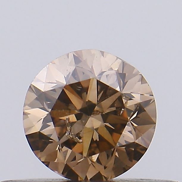 Round Fancy Brown Natural Diamond 0.3ct SI2 loose diamond