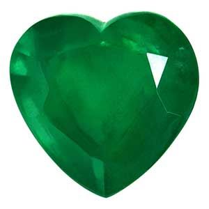 Heart Green Emerald 5.34ct loose gemstone