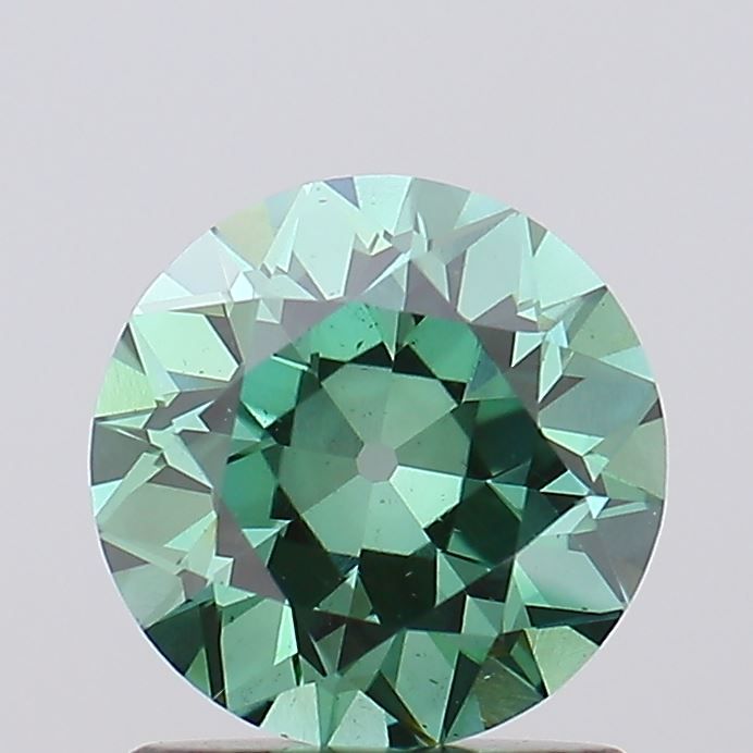 European Cut Fancy Vivid Green Lab-grown Diamond 1.31ct VS2 loose diamond