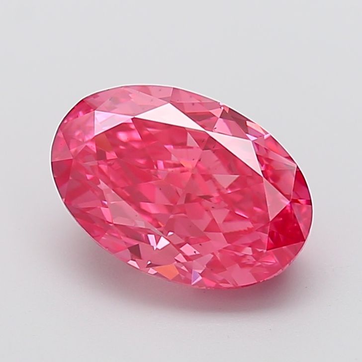 Oval Fancy Vivid Pink Lab-grown Diamond 4.06ct VS2 loose diamond