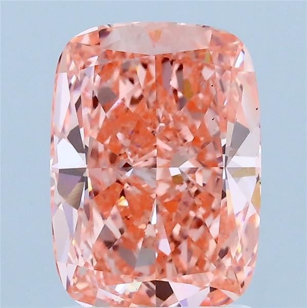 Cushion Fancy Vivid Pink Lab-grown Diamond 2.02ct VS1 loose diamond