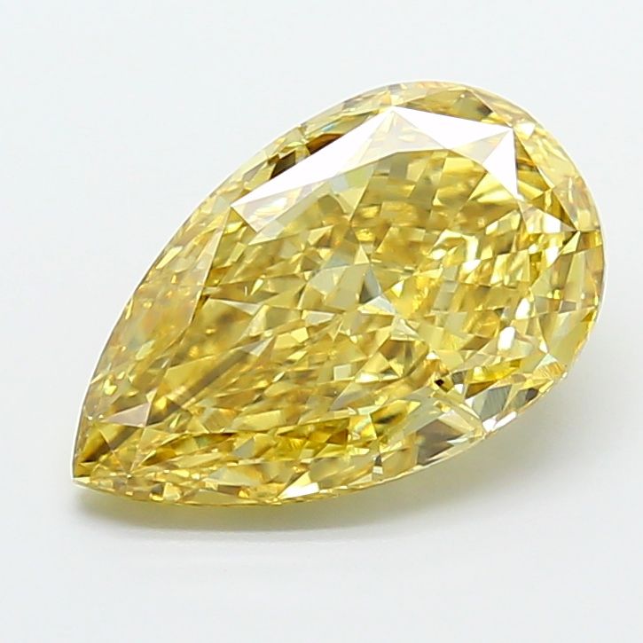 Pear Fancy Intense Yellow Lab-grown Diamond 5.01ct VS2 loose diamond