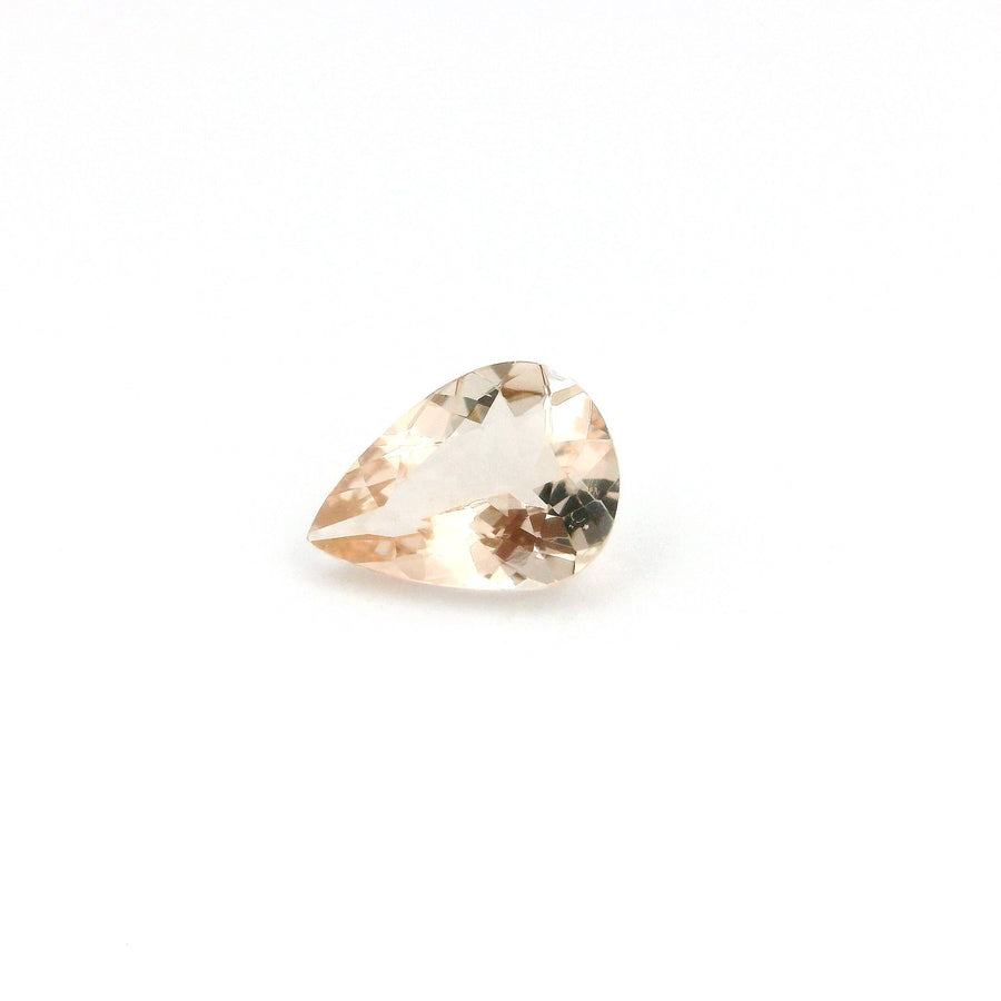 Pear Pink Morganite 0.81ct loose gemstone