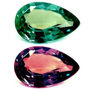 Pear Green Alexandrite 0.13ct loose gemstone