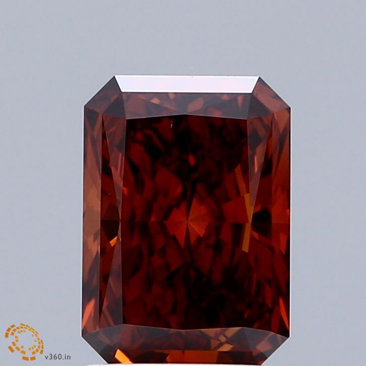 Radiant Fancy Deep Orange Lab-grown Diamond 1.97ct VS1 loose diamond