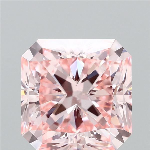 Square Radiant Fancy Intense Pink Lab-grown Diamond 3.05ct VS1 loose diamond