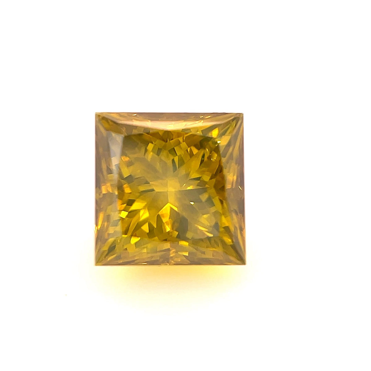 Princess Fancy Yellow Natural Diamond 1.03ct SI1 loose diamond