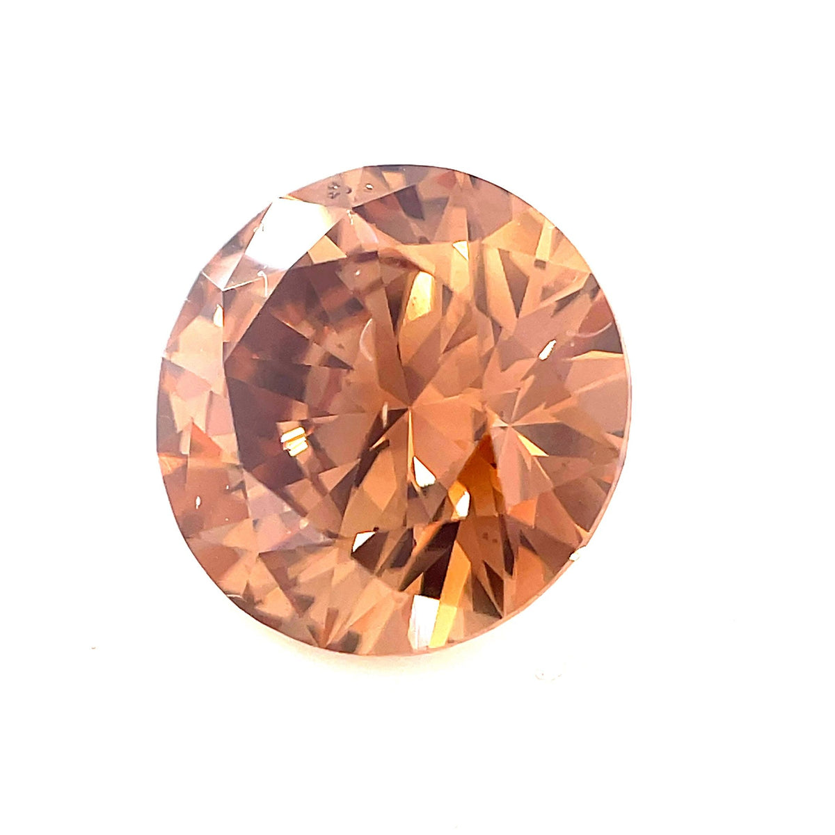Round Fancy Cognac Natural Diamond 3.03ct VS2 loose diamond