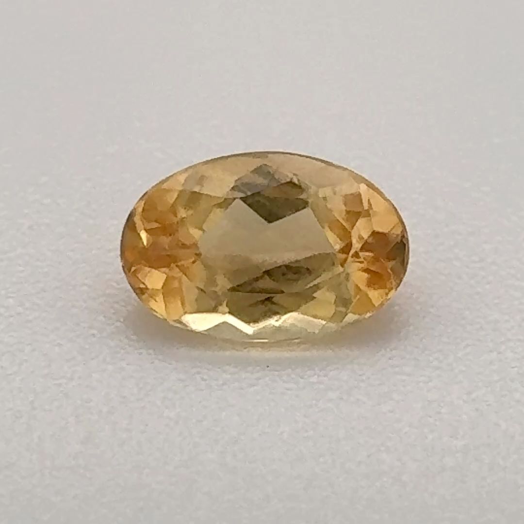 Oval Orange Topaz 0.65ct loose gemstone
