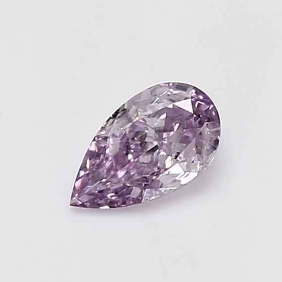 Pear Fancy Pinkish Purple Natural Diamond 0.5ct SI2 loose diamond