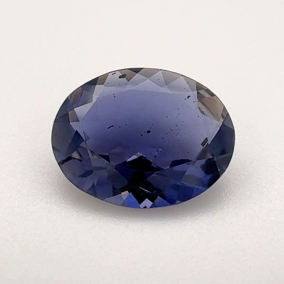 Oval Blue Iolite 2.43ct loose gemstone