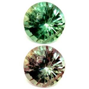 Round Green Alexandrite 0.21ct loose gemstone