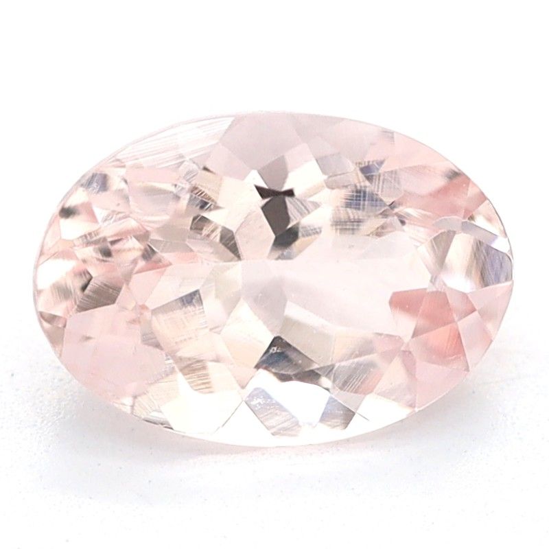 Oval Pink Morganite 0.66ct loose gemstone