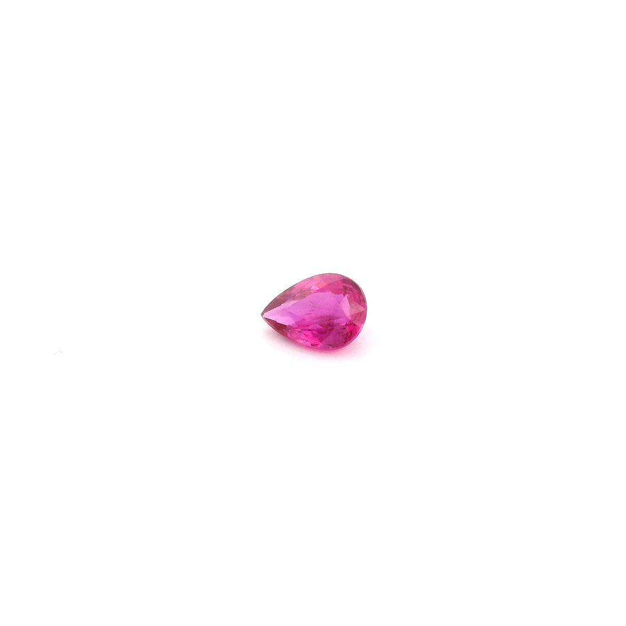 Pear Red Ruby 0.31ct loose gemstone