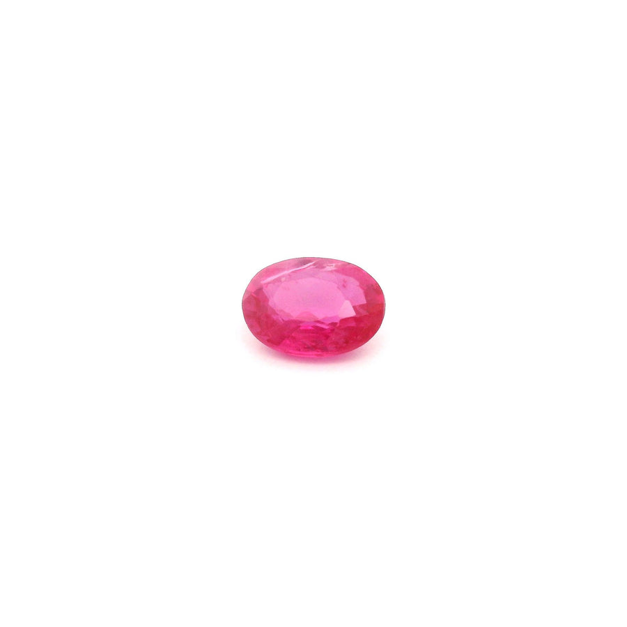 Oval Red Ruby 0.6ct loose gemstone
