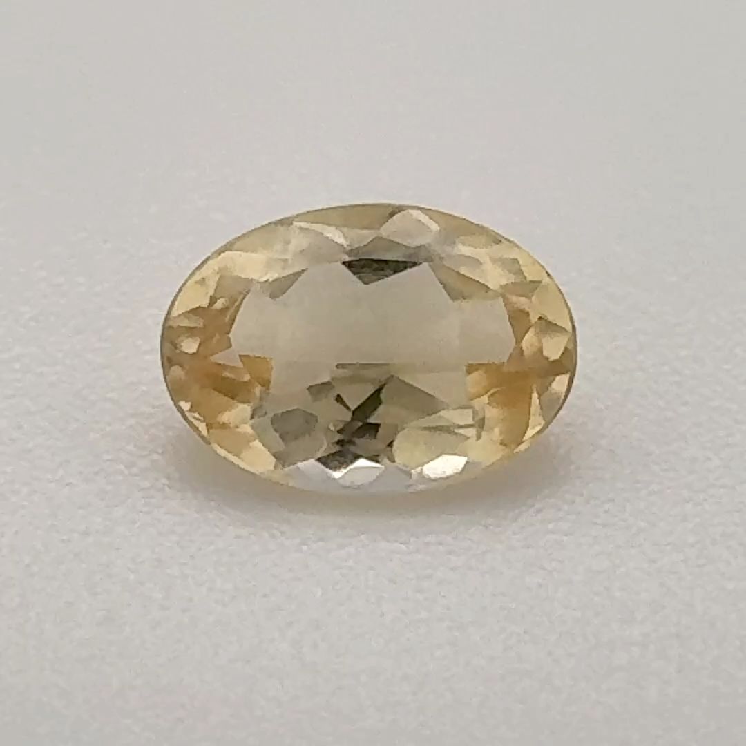 Oval Yellow Topaz 0.695ct loose gemstone
