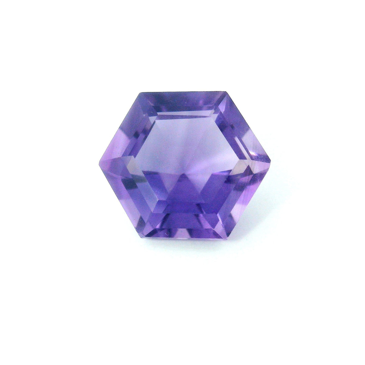Hexagonal Purple Amethyst 3.79ct loose gemstone