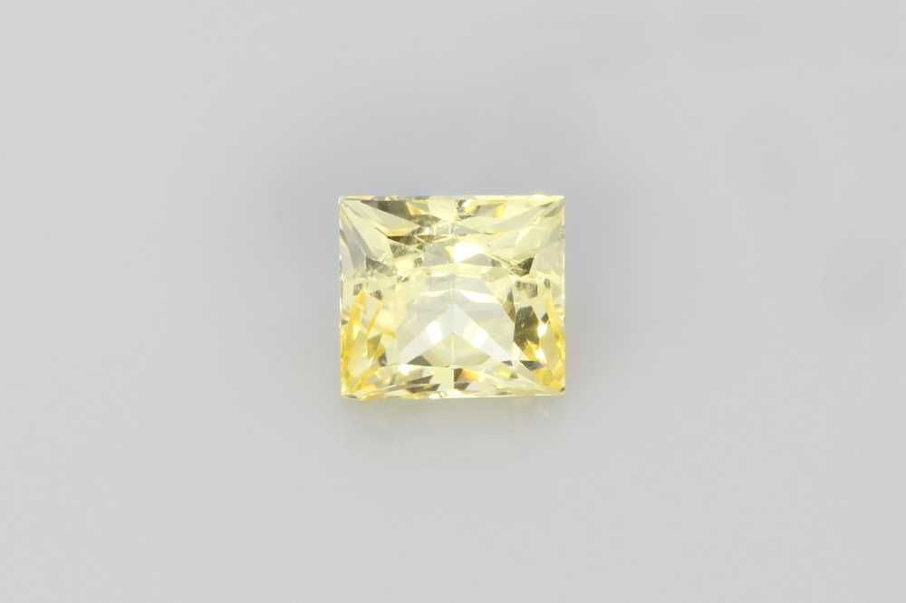 Princess Yellow Sapphire 3.97ct loose gemstone