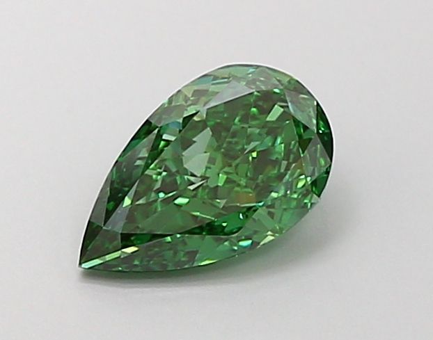 Pear Fancy Vivid Green Lab-grown Diamond 0.32ct VS1 loose diamond