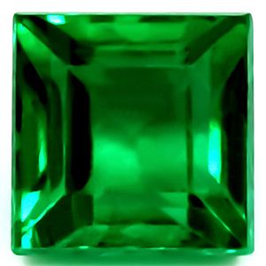 Square Green Emerald 0.89ct loose gemstone