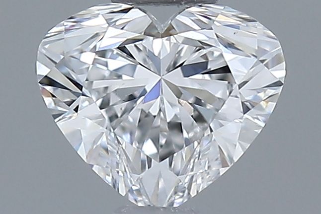 Heart Natural Diamond 0.53ct D VS2