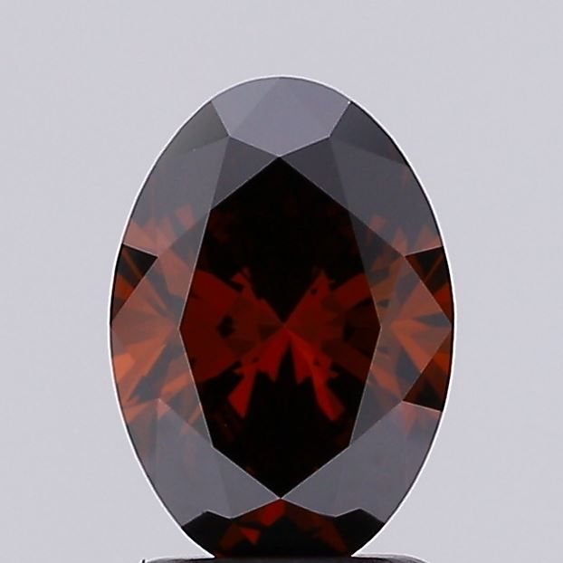 Oval Fancy Vivid Red Lab-grown Diamond 1.02ct VS1 loose diamond