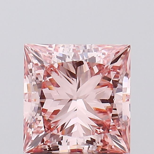 Princess Fancy Intense Pink Lab-grown Diamond 1.73ct VVS2 loose diamond