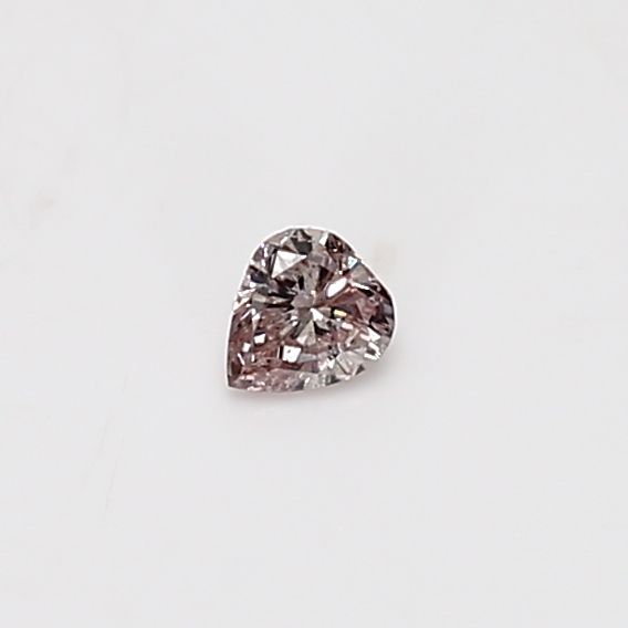 Heart Fancy Brown Pink Natural Diamond 0.1ct loose diamond
