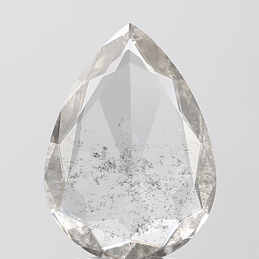 Pear Salt And Pepper Lab-grown Diamond 2.02ct I1 loose diamond