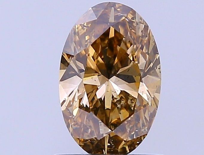 Oval Champagne Natural Diamond 1.07ct VS2 loose diamond