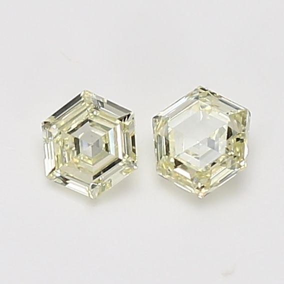 Hexagonal Yellow Natural Diamond 0.28ct VS1 loose diamond