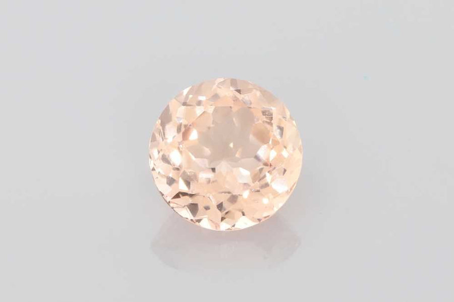 Round Orange Morganite 3.61ct loose gemstone