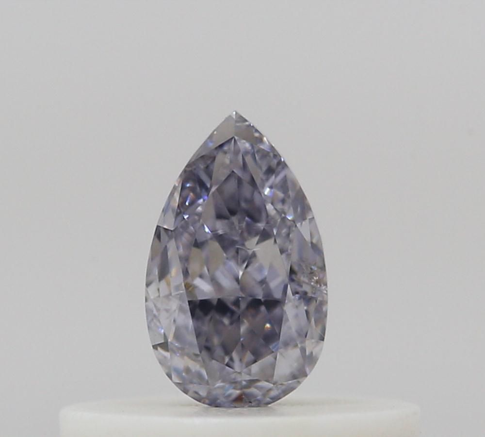 Pear Fancy Gray Violet Natural Diamond 0.25ct SI2 loose diamond