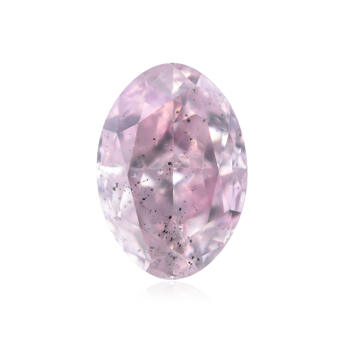 Oval Fancy Purplish Pink Natural Diamond 0.25ct SI2 loose diamond