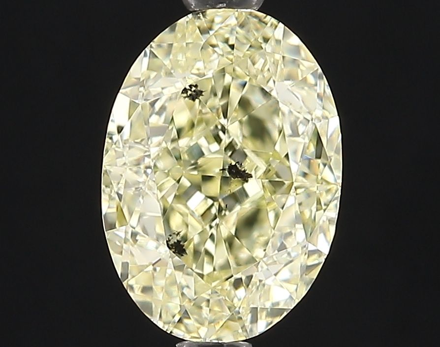 Oval Fancy Light Yellow Natural Diamond 1.64ct I1 loose diamond