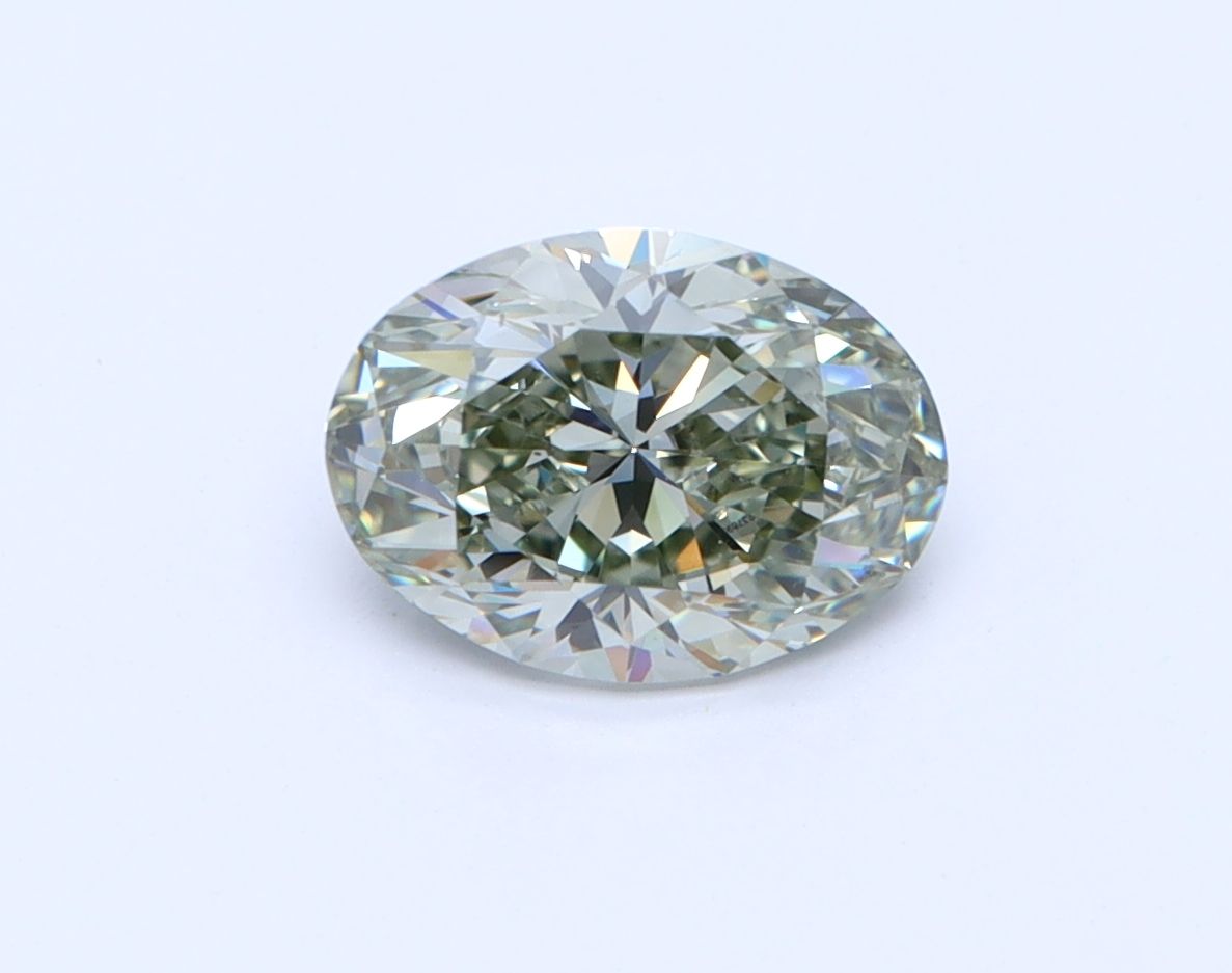 Oval Fancy Dark Gray Natural Diamond 1ct VS2 loose diamond