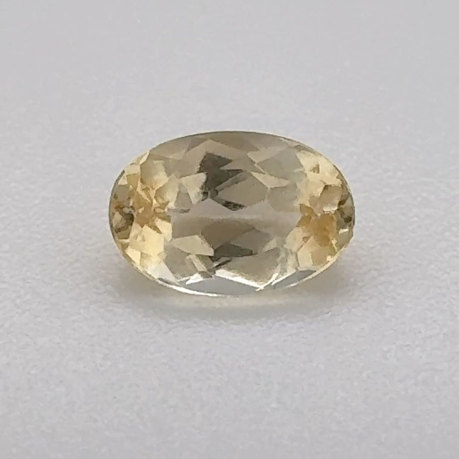 Oval Yellow Topaz 0.585ct loose gemstone