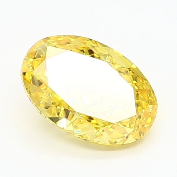 Oval Fancy Vivid Yellow Lab-grown Diamond 1.25ct VS1 loose diamond