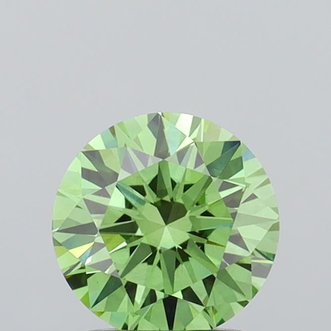 Round Fancy Vivid Green Lab-grown Diamond 1.52ct VS1 loose diamond