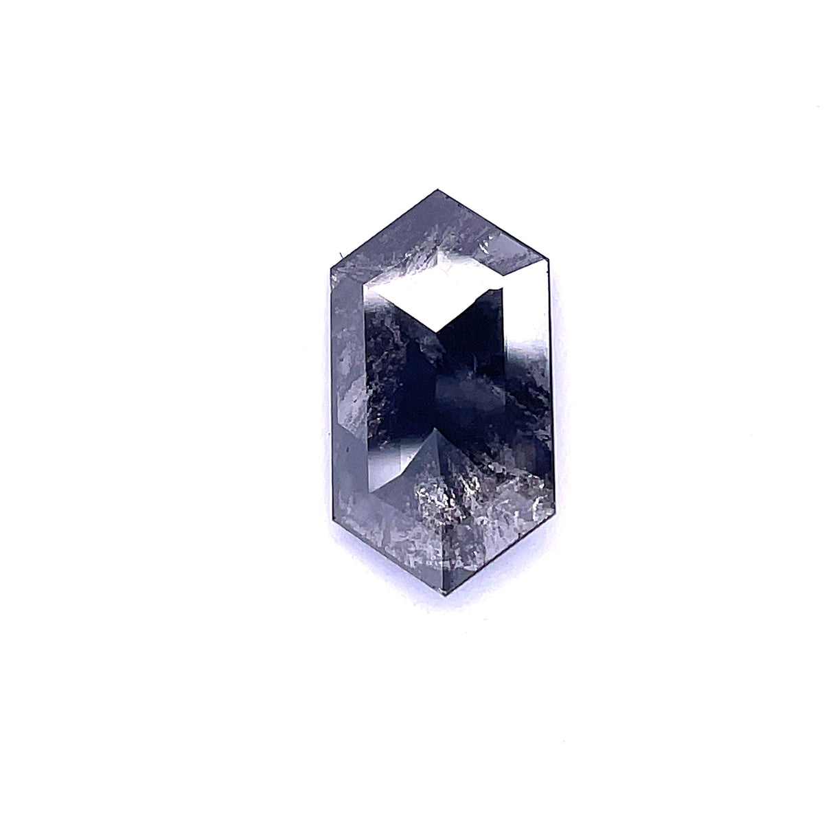 Hexagonal Salt And Pepper Natural Diamond 4.26ct loose diamond