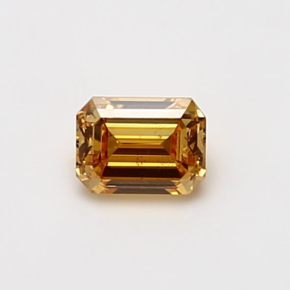 Emerald Fancy Intense Orange Yellow Natural Diamond 0.5ct SI2 loose diamond