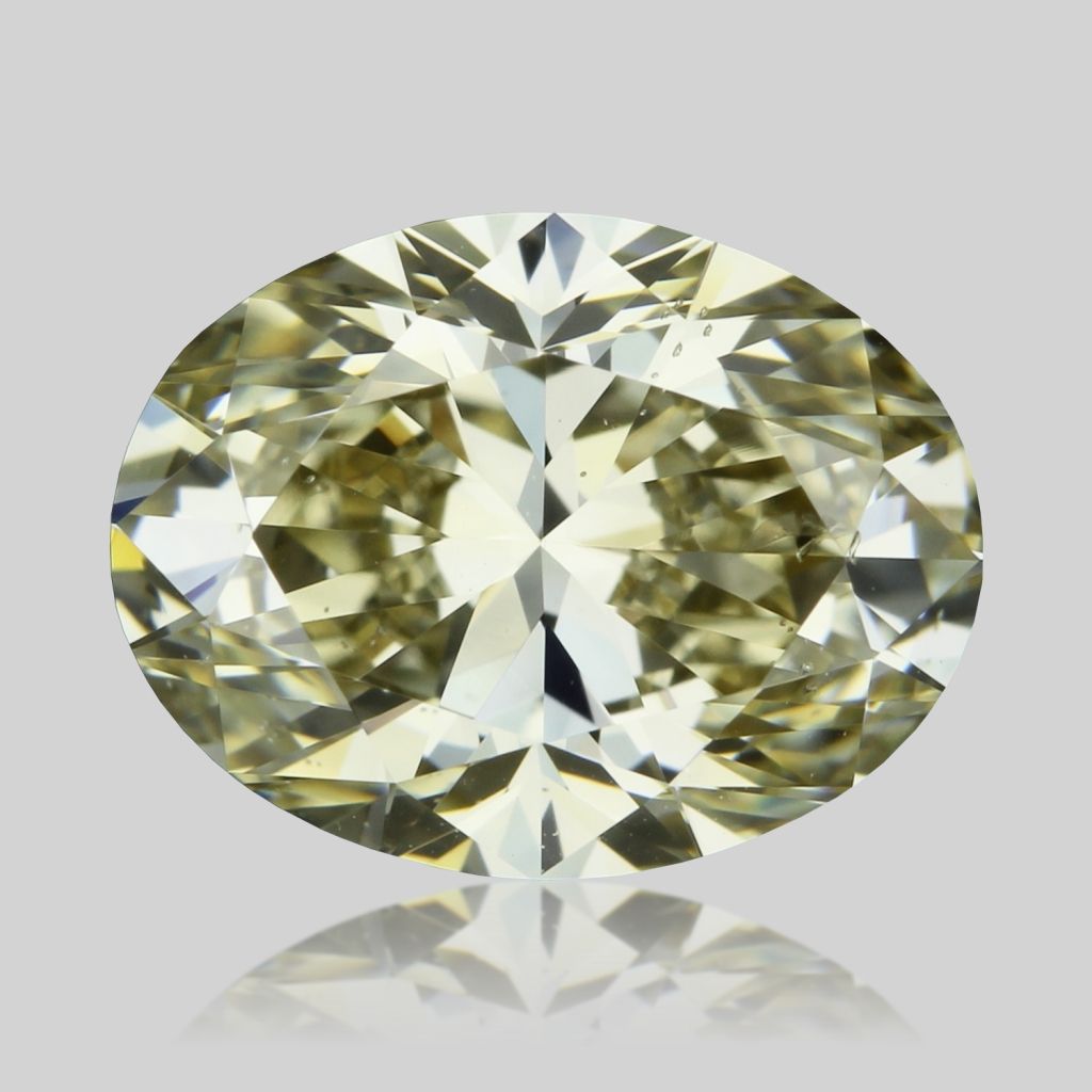 Oval Fancy Light Brownish Yellow Natural Diamond 1ct SI1 loose diamond