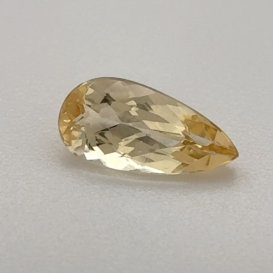 Pear Yellow Topaz 0.965ct loose gemstone