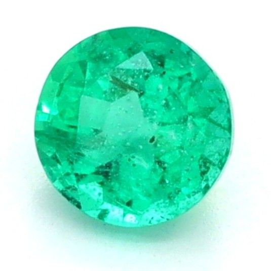 Round Green Emerald 0.27ct loose gemstone