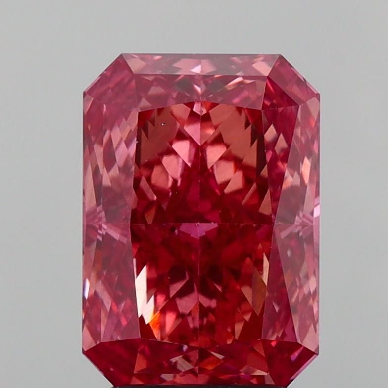 Radiant Fancy Vivid Pink Lab-grown Diamond 3.07ct VS2 loose diamond