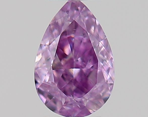 Pear Fancy Intense Pinkish Purple Natural Diamond 0.11ct loose diamond